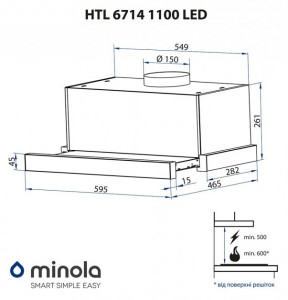   Minola HTL 6714 I 1100 LED 12