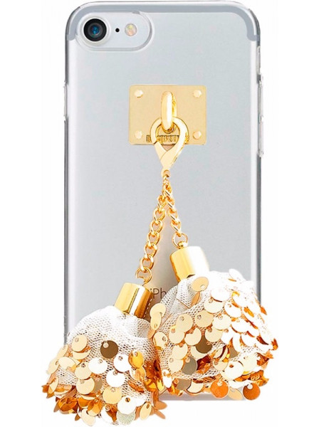  DdPop Spangle Ball case iPhone 7 White/Gold