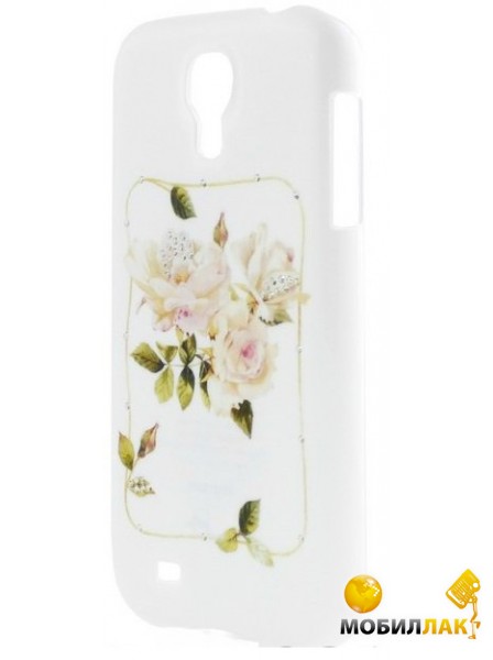 Чехол Joyroom Delicacy series Swarovski для Samsung S4 White Rose