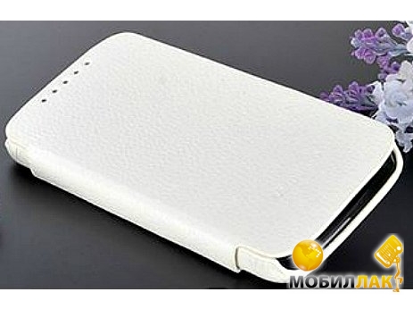  Melkco Book leather case  Lenovo A390, white (LNA390LCFB2WELC)