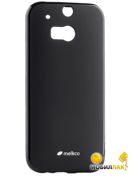  Melkco HTC One M8 Poly Jacket TPU Black (O2O2M8TULT2BKMT)