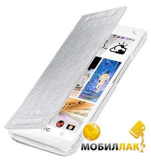   HTC One Mini Melkco Book leather white (O2O2M4LCFB2WELC)