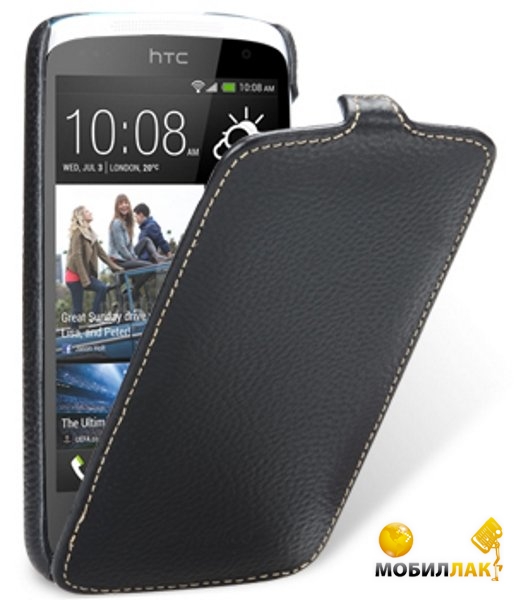  Melkco Jacka leather case  HTC Desire 500, black (O2DE50LCJT1BKLC)