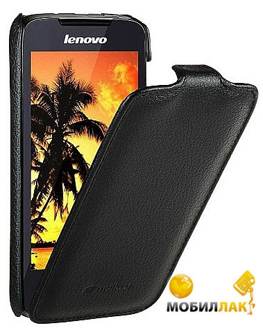  Melkco Jacka leather case  Lenovo A390, black (LNA390LCJT1BKPULC)