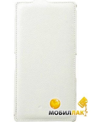  Melkco Jacka leather case  Sony Xperia Z Ultra C6802, white (SEXPZULCJT1WELC)