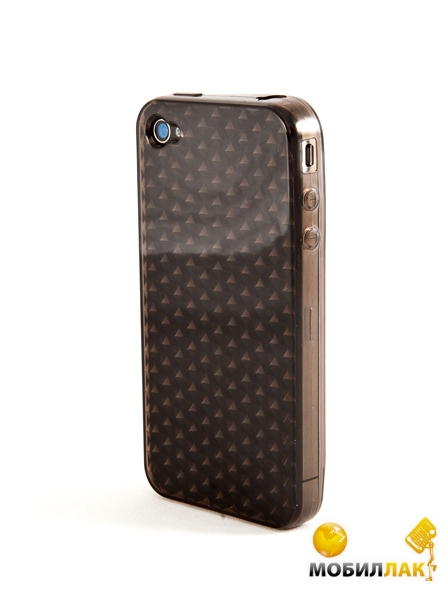  iPhone4 Voorca Jelly case Black