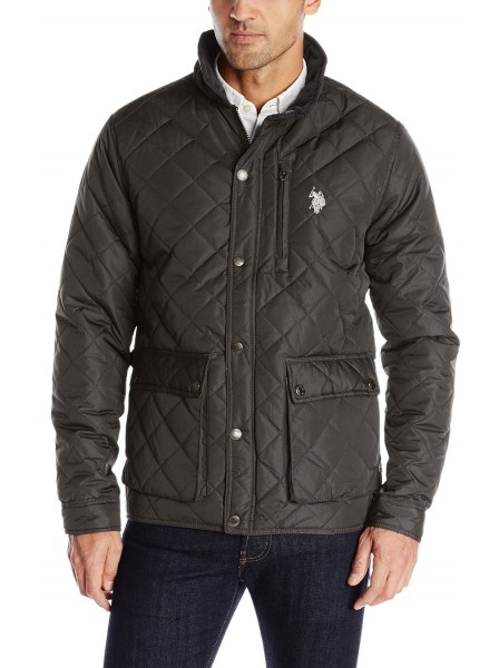   U.S. Polo Assn Diamond-Quilted M (  L) Black