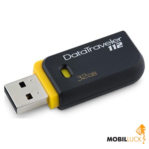  USB Kingston DT112 32GB Black Yellow (DT112/32GB)