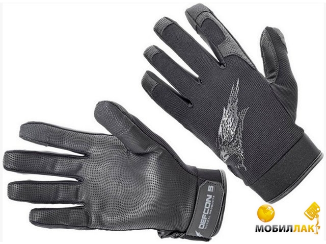  Defcon 5 Shooting GloveS with Leather Palm L Black (D5-GLAV01 B/L)