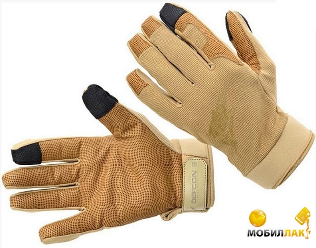  Defcon 5 Shooting GloveS with Leather Palm Coyote Tan M  (D5-GLAV01 CT/M)