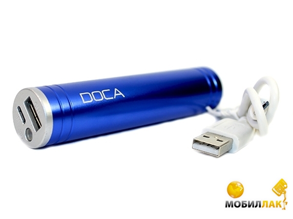 Мобильная батарея Doca D536B 2600mah blue