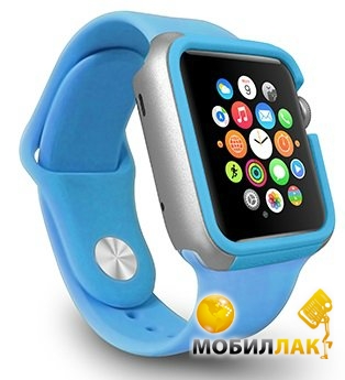  Ozaki O!coat-Shockband Case Apple Watch 42cm Blue (OC660BU)
