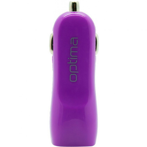 Автомобильное зарядное устройство Optima 2*USB (1A) Purple (40802)