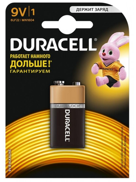 Батарейка Duracell Basic 6LR61/MN1604 BL 1шт