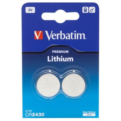 Батарейка Verbatim CR 2430 Lithium 3V 2 (49937)