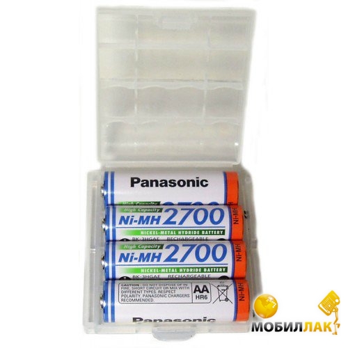 Аккумулятор Sanyo Panasonic BK-3HGAE/4BE R6 АА 2700mAh x 4шт