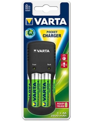   Varta Pocket Charger + 4AA 2600 mAh NI-MH (57642101471)