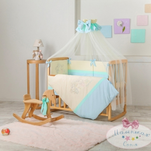 Детское постельное белье Маленькая Соня Funny Bunny Голубой (21707)