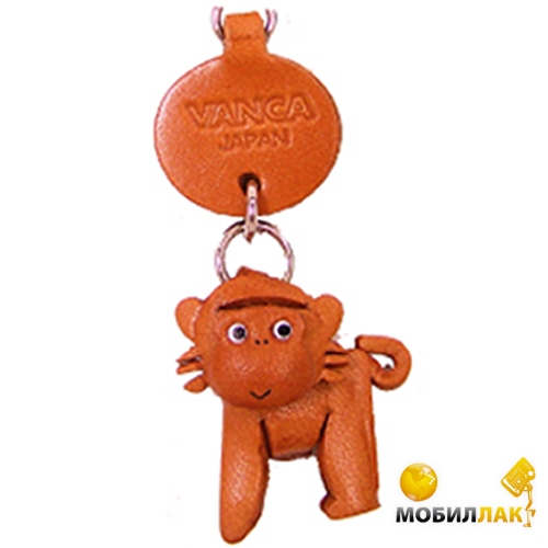 Vanca обезьяна, 3D на мобильный, натуральная кожа , 2,5х2,5х1см. см. (46213) Vanca
