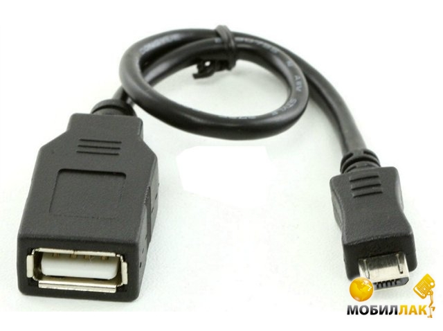  Digitus USB 2.0 (AF/microB) OTG 0.2m, black (AK-300309-002-S)