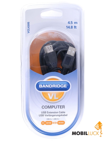USB-удлинитель Bandridge ValueLine VCL4305 v.2.0 4.5 m