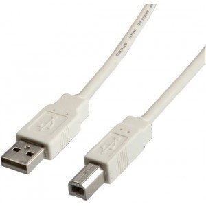 Кабель Value USB 2.0 AM-BM, 4.5 м Roline White (11.99.8841-100)