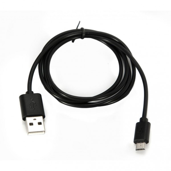 Дата кабель Vinga Rainbow M Black USB 2.0 AM – Micro USB Тип B 1.0м (CUM0100BK)