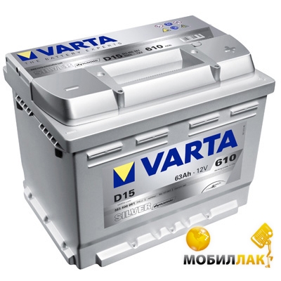   Varta Silver Dynamic D15 63Ah-12v R EN610