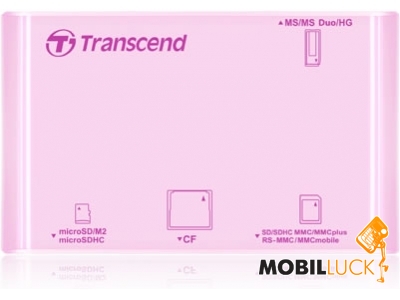  Transcend USB 2.0 All-in-1 Rose (TS-RDP8R)