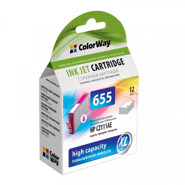  ColorWay HP CZ111AE (No.655) DJ 4615/4625/3525/5525 Magenta (CW-H655M)
