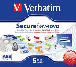  Verbatim DVD-R 4,5GB Jewel Case 5 SecureSave (43706)