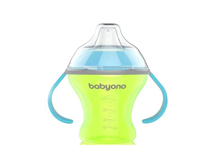 BabyOno Natural Nursing С мягким носиком Зеленая 180 мл (1456) BabyOno
