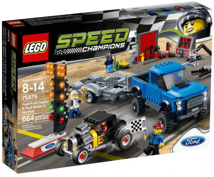  Lego Speed Champions Ford F-150 Raptor Ford Model A Hot Rod (75875)