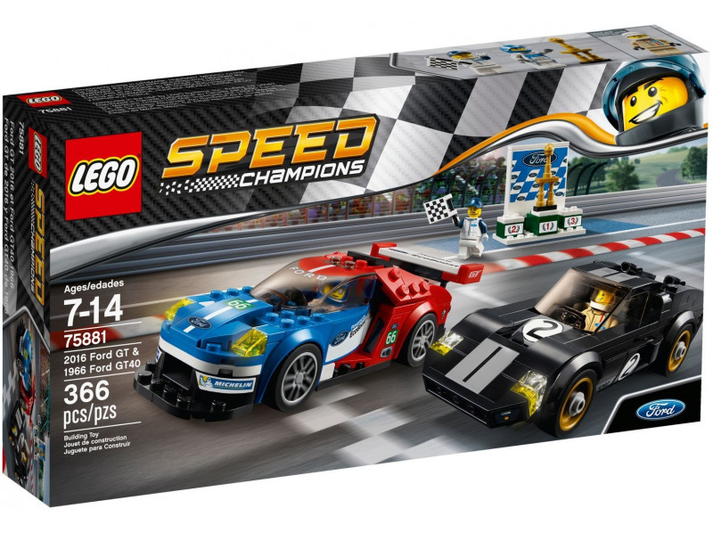  Lego Speed Champions 2016 Ford GT & Ford GT40 1966 (75881)
