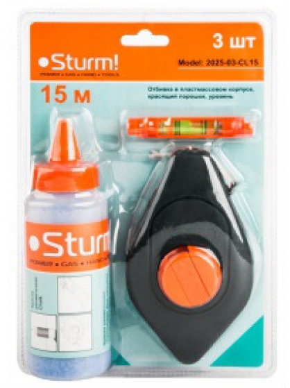 Отбивочный шнур Sturm 2025-03-CL15 15м