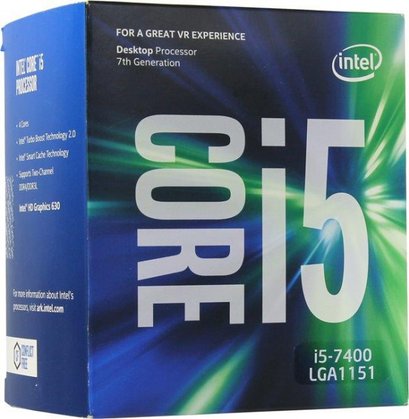 Процессор Intel Core i5-7400 4/4 3.0GHz 6M LGA1151 Box (BX80677I57400)