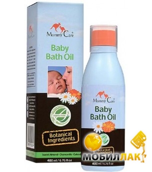 Mommy Care Миндальное масло для купания младенцев с ромашкой, органич. календулой и лавандой 400 мл (491443) Mommy Care