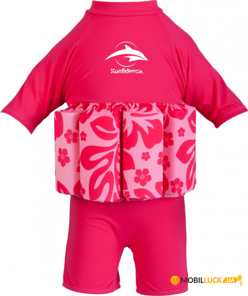 - Konfidence Floatsuits M 2-3  Hibiscus/Pink (FS05-B-03)