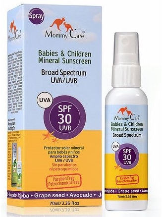Солнцезащитный детский лосьон-спрей Mommy Care SPF-30 UVА/UVB 70 мл (952867)