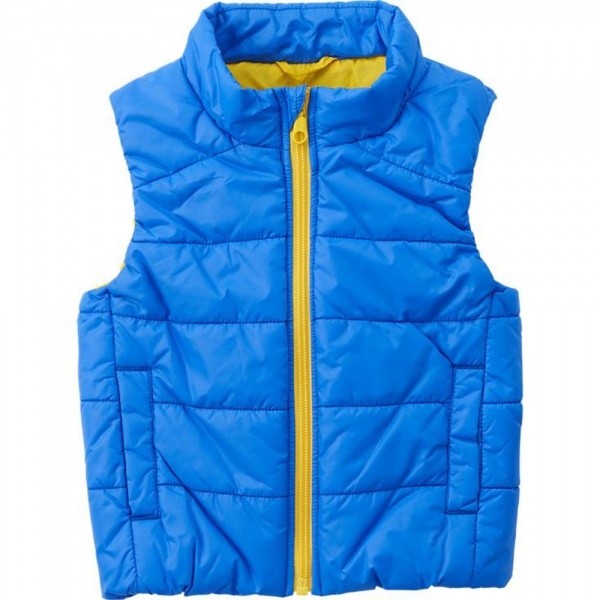   Uniqlo Toddler Body Warm Lite Full-Zip Vest 18-24  Blue
