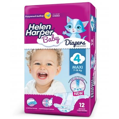 Подгузник Helen Harper Baby Maxi 7-18кг 12шт (2310570)