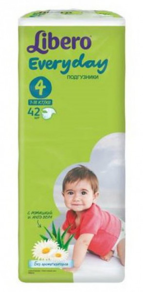 Libero every Day макси подгузники №42 7-18кг, эс си эй хайджин продактс (7322540613650)