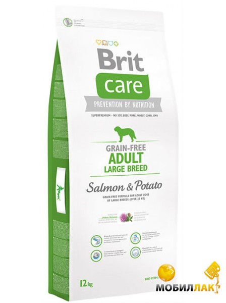    Brit Care GF Adult Large Breed Salmon & Potato 12
