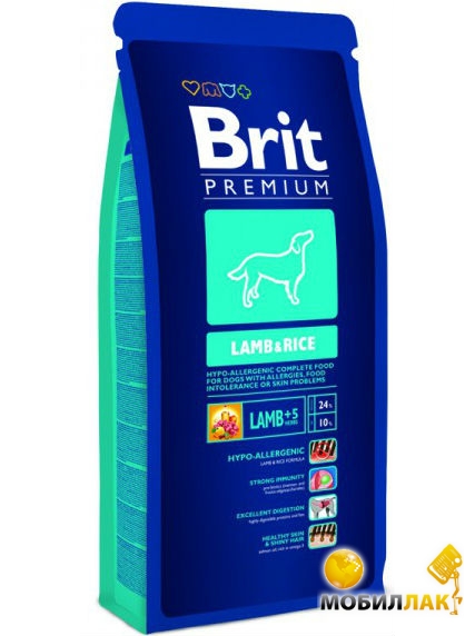     Brit Premium Lamb & Rice    15 