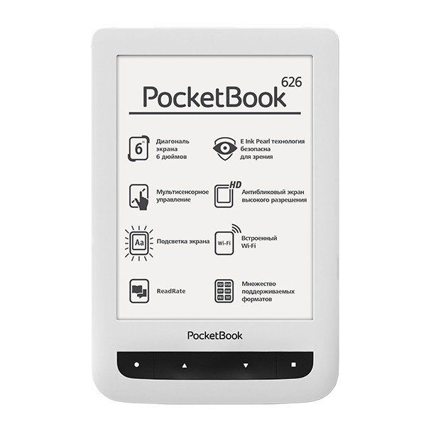 Электронная книга PocketBook Touch Lux 3 (626) White (PB626(2)-D-CIS)