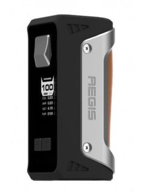   Geekvape Aegis TC 100W Mod with 26650 Battery SilverBrown+Battery