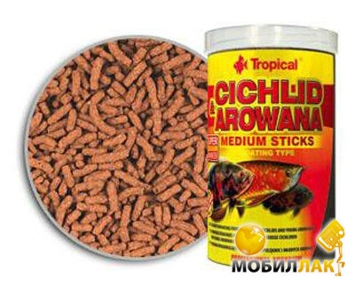      Tropical Cichlid &Arowana Medium Sticks 10L