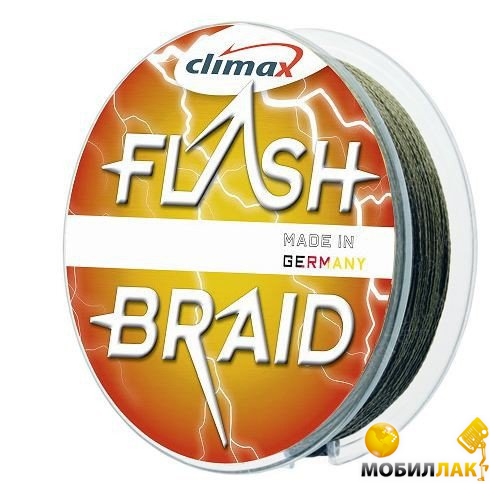 Шнур Climax Flash Braid Green 100 м 0.40 мм 35.0 кг