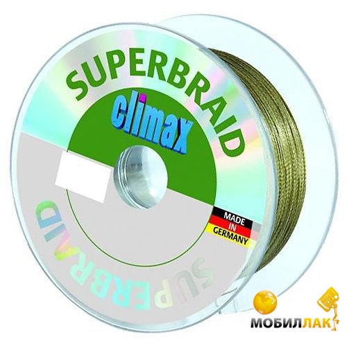 Шнур Climax Superbraid Round 100 м 0.50 мм 45 кг Green