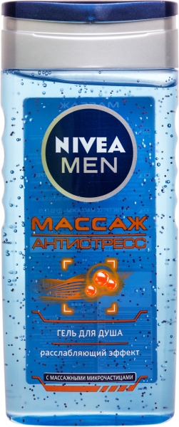 Гель для душа Nivea Shower массаж антистресс for men, 250мл, арт. 80831 (4005808501823)
